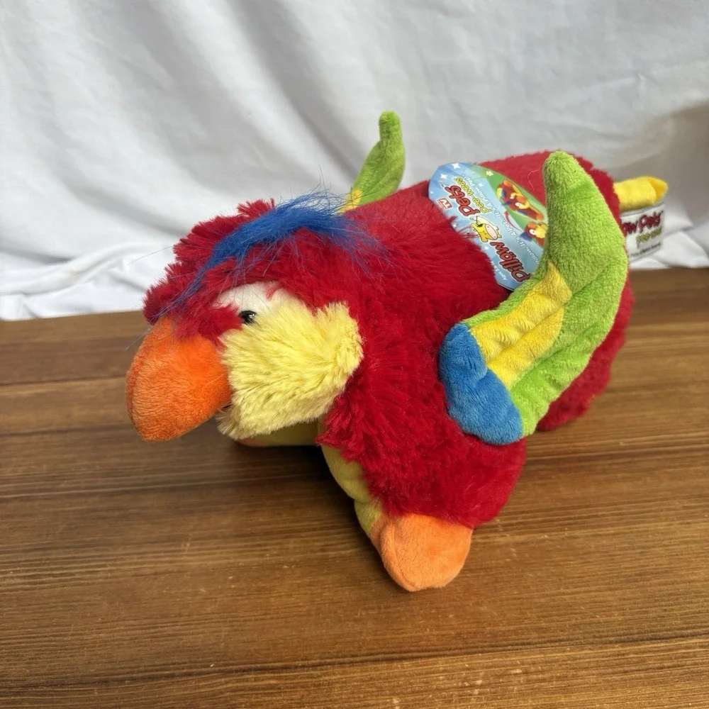 Pillow Pets Pee Wee Tropical Parrot Plush 11